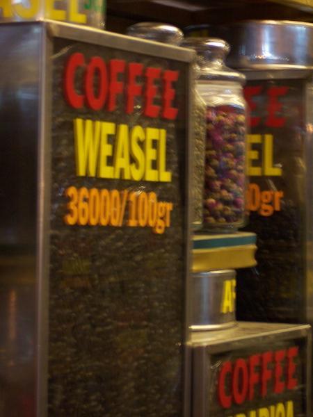 Weasel Coffee in Ben Thanh market