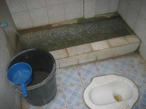 typical asian squat toilet
