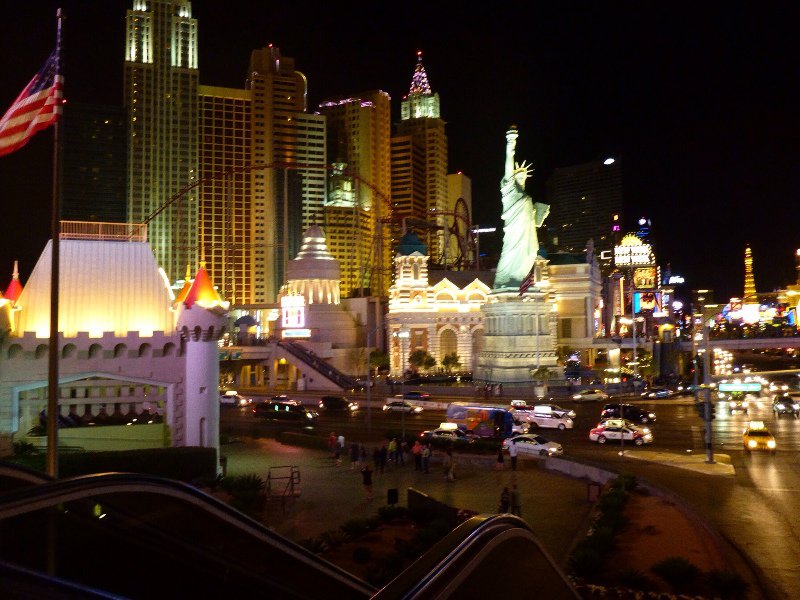 The strip by night...