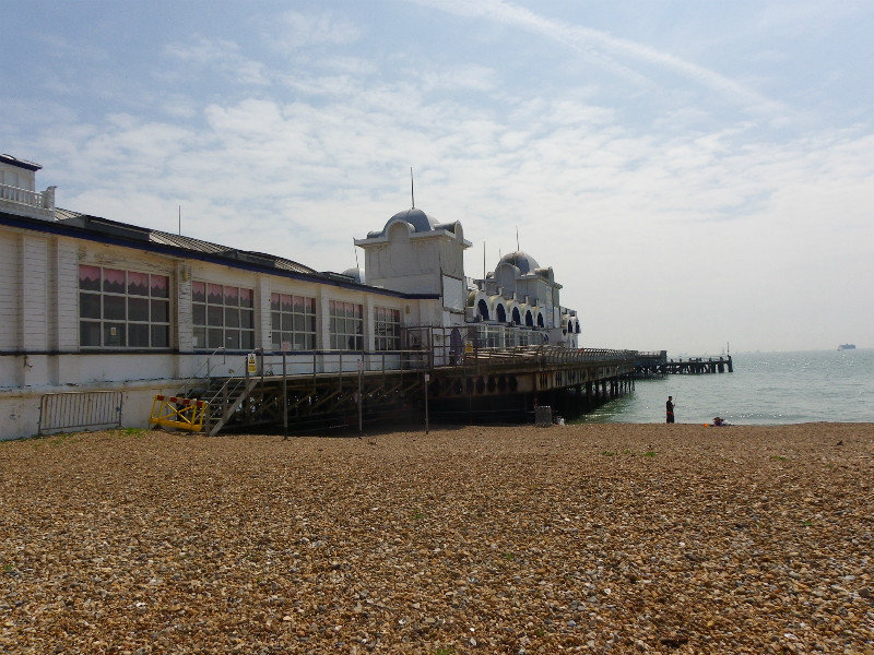 Abandoned and closed pier in Southsea