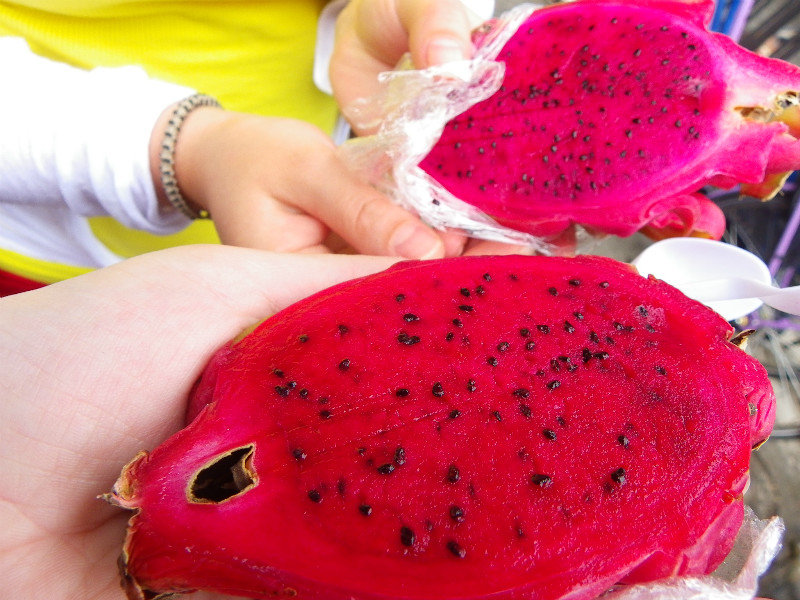 It's a fruit called pitahaya