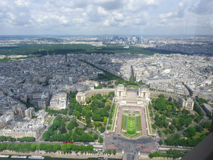 View from the Sommet/top floor of the Eiffel Tower