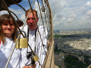 Eiffel Tower - We're on the top floor!