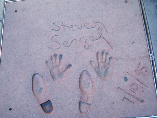 Steven Seagals Handprints
