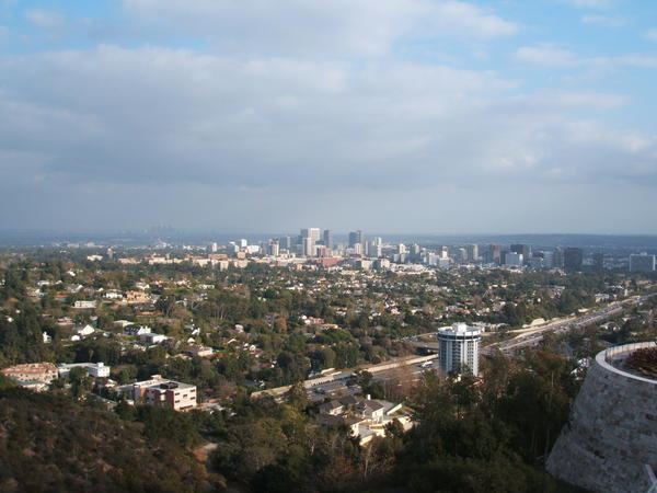 View of Downtown LA from the Getty Center