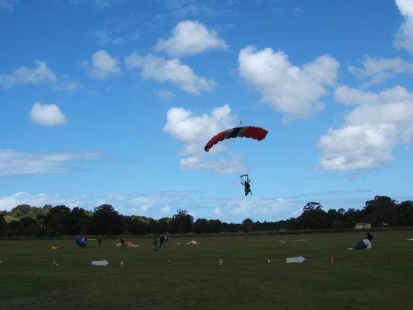 Landing from the Skydive