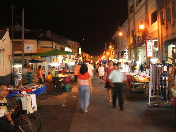 Jonker Street, Melaka at night