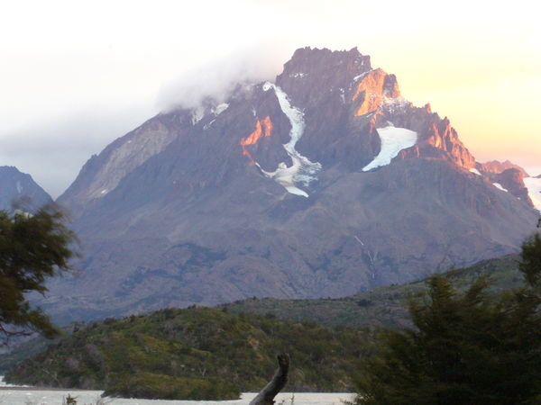 Punta Bariloche from our bedroom window at Hosteria Lago Grey!!!