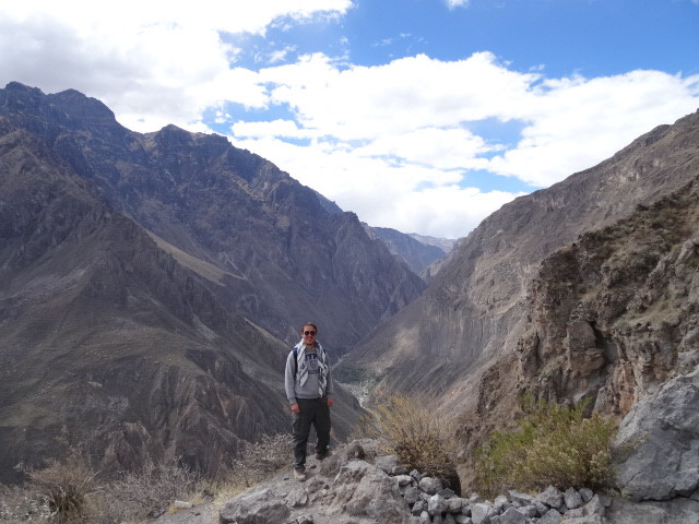 Chris in the Colca canyon