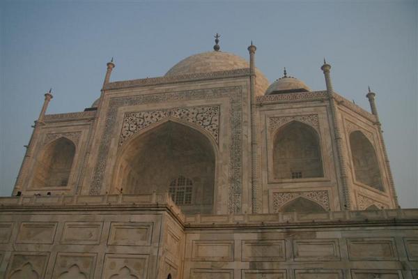 closeup of the Taj