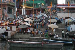 umbrellas on the ghats