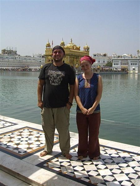 me and Jeff in front of the Golden Temple