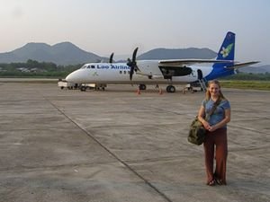 our plane to Laos