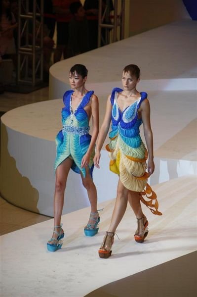 runway models at Singapore fashion week