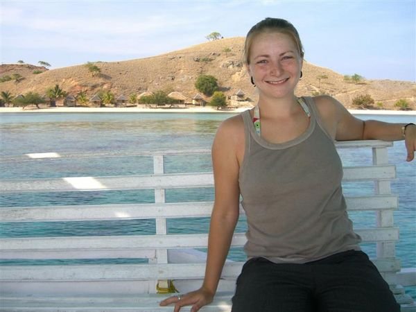 me on the boat on the way to Komodo National Park