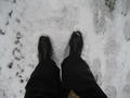 feet on the snow... yaaayyy  - at last!!