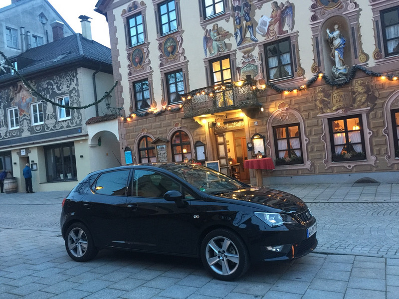 Rental Car in Front of Gasthof