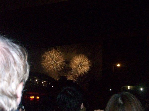 Fireworks over Victoria Harbour