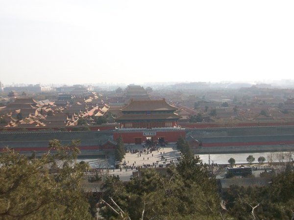 View of Forbidden City from above