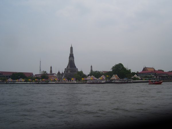 Wat Arun from a distance