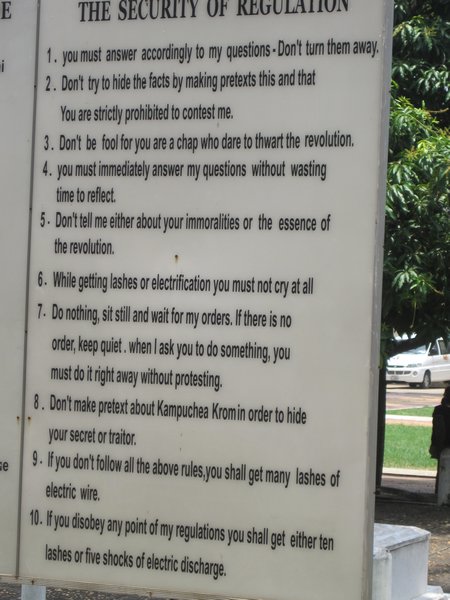 Rules of Toul Sleng