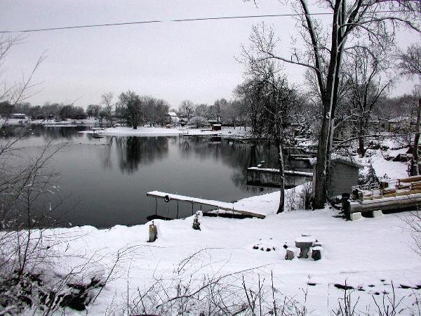 near our suburb.. ice fishing!