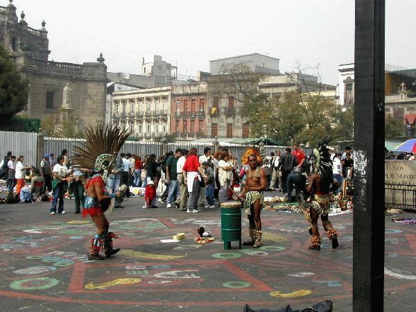 Aztec dancers, Zocolo, Mexico City