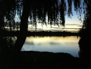 Murray River sunset.
