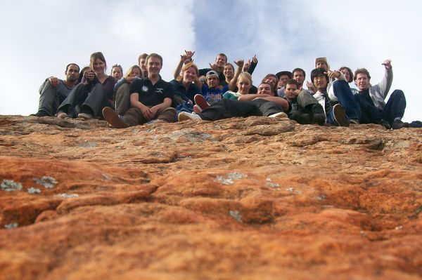 Our awsome group at the top of Devils Peak...