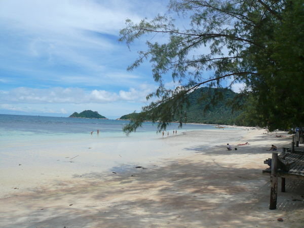The beach at our resort in Ko Tao...