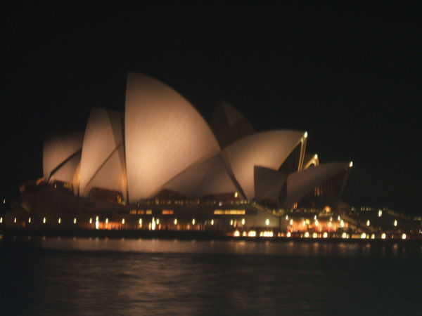 Opera house by night