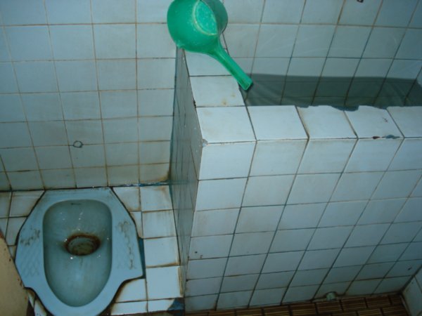 Typical Indonesian toilet