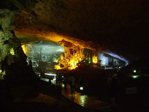 The cave at Halong Bay