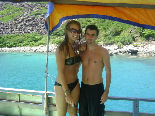Me and Jade on a boat trip in Nah Trang