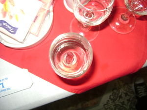 One snakes heart in a shot glass..