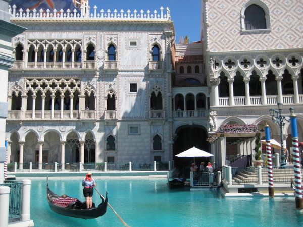 Nope not Venice, just the front entrance to Venetian casino