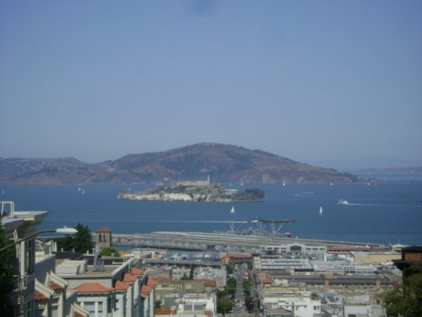 Alcatraz just off the coast