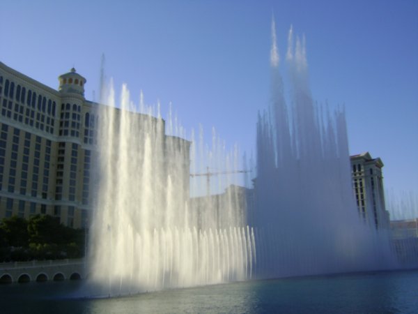 Fountain show at Bellagio
