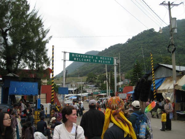 Typical manic border crossing