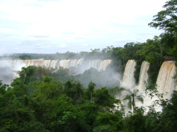 Panoramic of Iguazu Falls