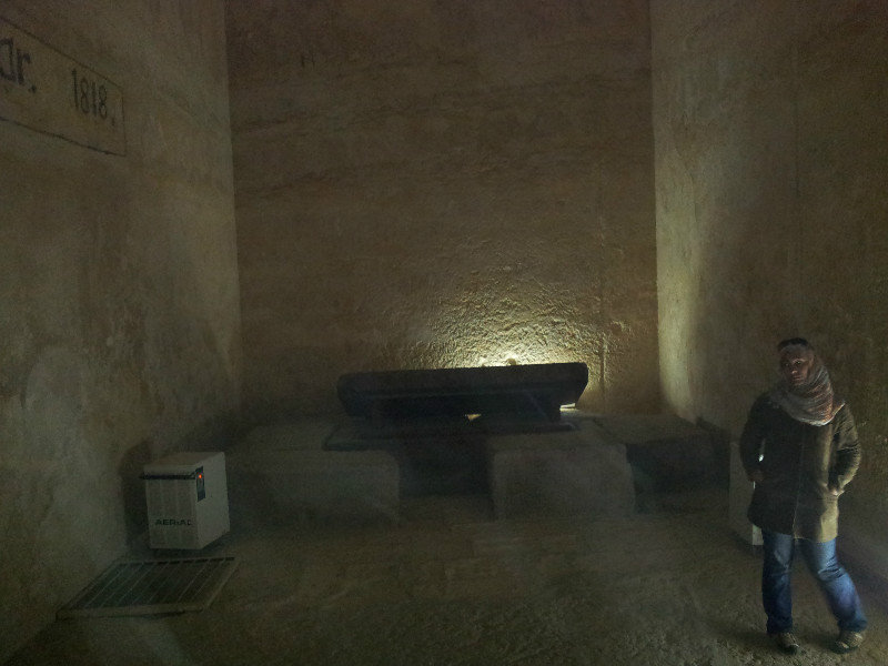 Inside the pyramid of Khafre