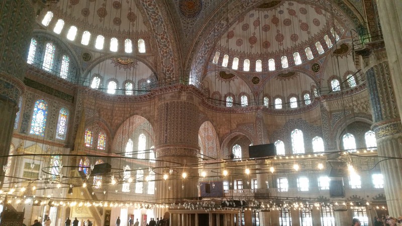 Inside the Blue Mosque, Istanbul