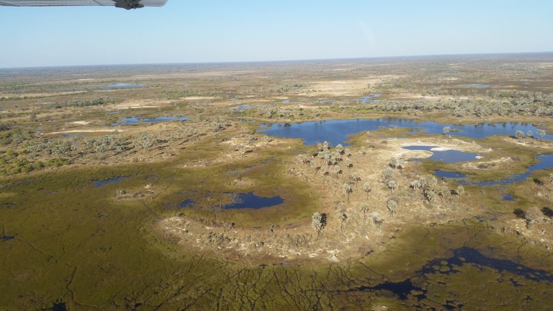 Okavango delta flight
