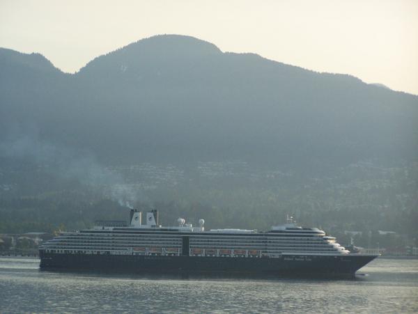 Cruise Ship Coming in to Vancouver Harbor