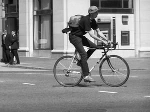 Man on Bicycle...Great photo Cannon!