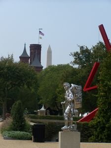 Around town...Art Garden with Smithsonian Castle in the background