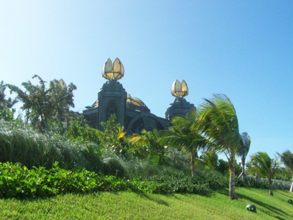 View of Aquaventure from the beach.