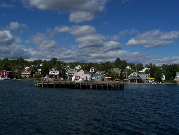 Baddeck view from offshore