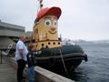 Cannon & Gerry with Theodore the Tugboat