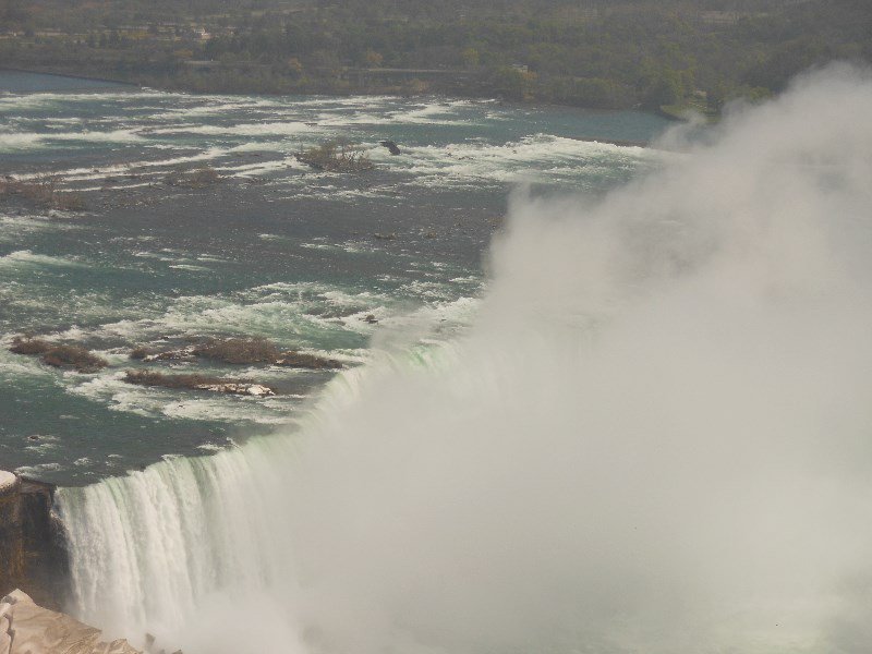 Niagara River Rapids to Horseshoe Falls. (Thundering Water)